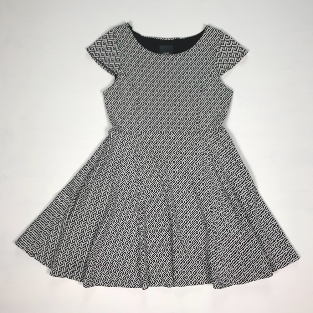 Maeve Anthropologie Geometric Print A Line Dress